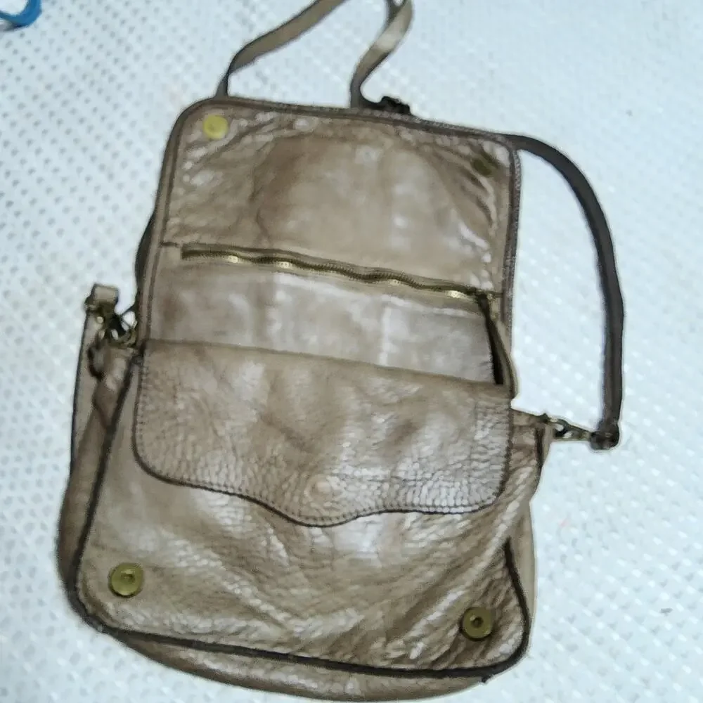 GENUINE LEATHER MADE IN ITALY WOVEN CROSSBODY BAG